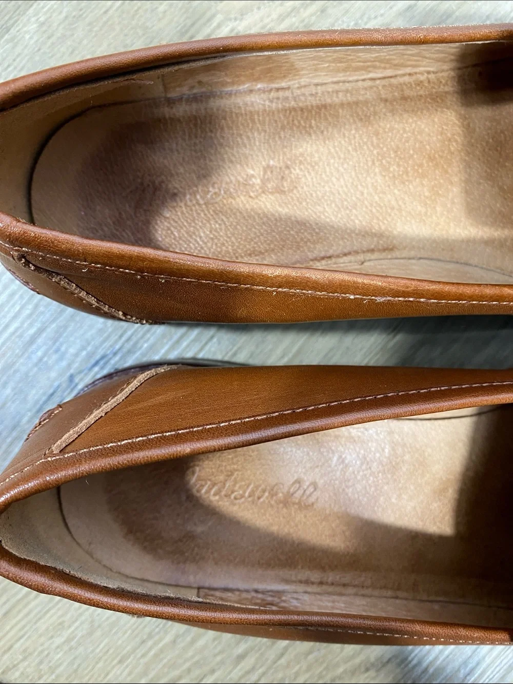 Madewell Corinne Lugsole Loafer in Cognac Brown size 11